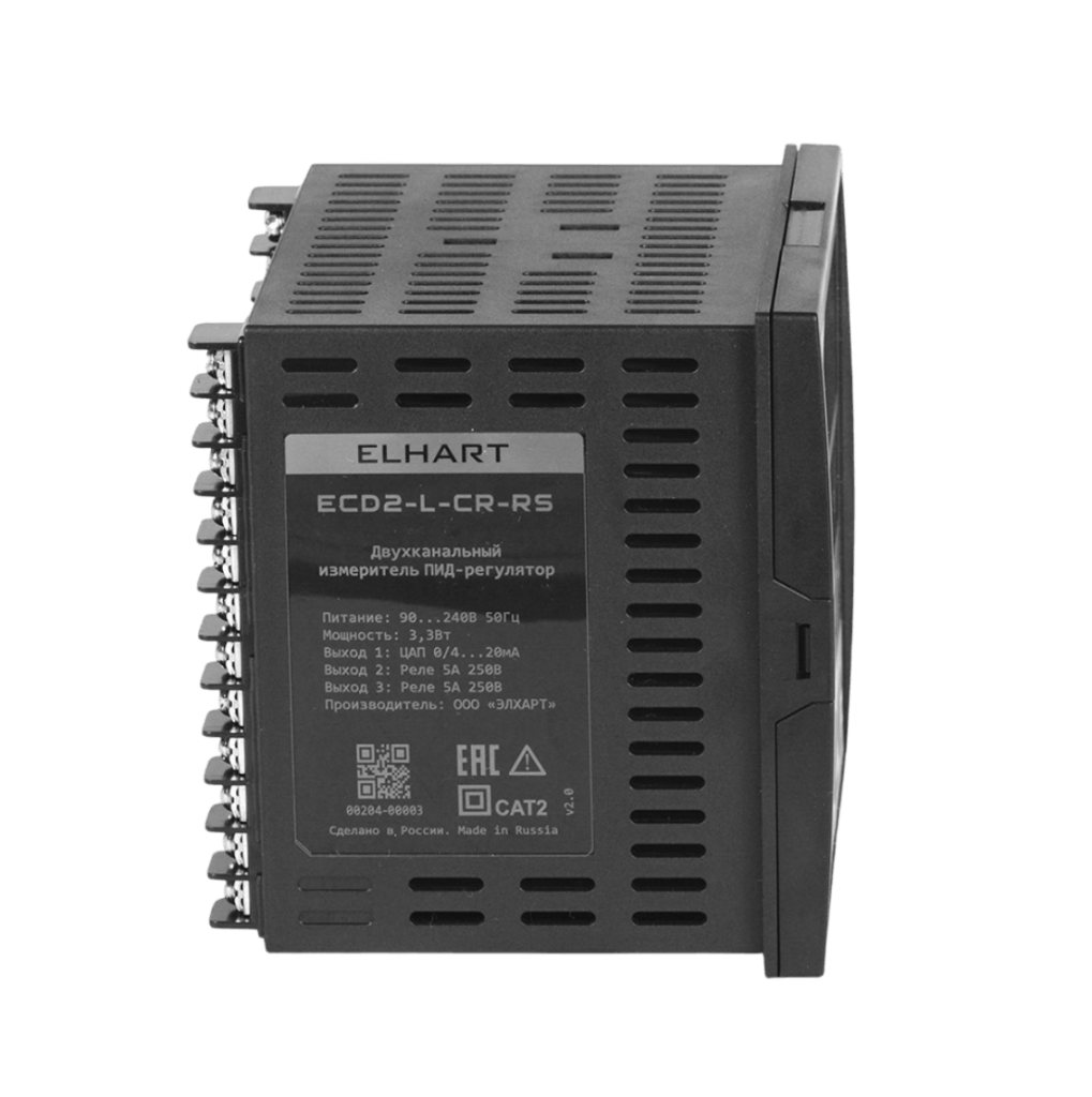ECD2-L-CR-RS ПИД-регулятор 2-х канальный